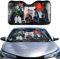 OK Cars AZ-SAA-044 - Protector Solar para Parabrisas de Coche, Parasol con diseño de Perro,130 x 70 cm