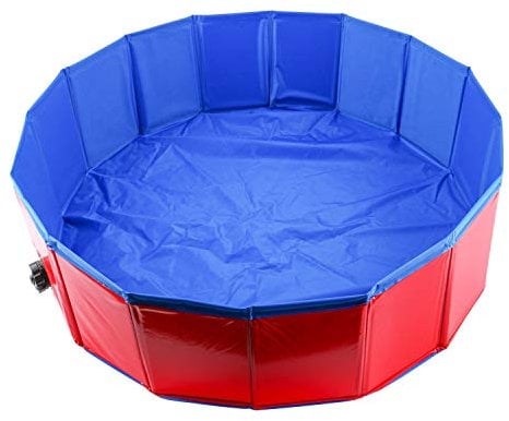Dasmarine PVC Pet Swimming Pool Portable Foldable Pool Dogs Cats Bathing Tub Bathtub Wash Tub Water Pond Pool (80 X 30cm)