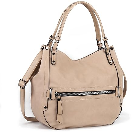 Gladdon Hobo Bags for Women, Ladies Multi Pockets Top Handle Handbags, Vintage Cross-body Shoulder Satchel, Soft Leather Messenger Purse