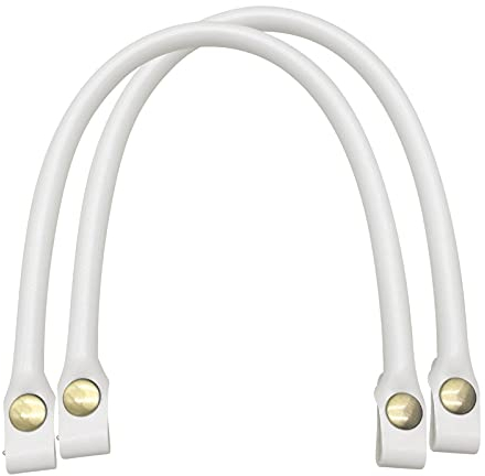 LdawyDE Taschengriffe Leder Schwarz, 2 Stücke Leder Taschenriemen Ersatz, Aus dickem PU-Leder, mit beweglichem Druckknopf-Design, langlebig, Flexibler Ersatz, für Heimwerker, Handtasche, 40cm