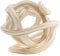 Torre & Tagus Orbit Glas-Deko-Kugel, 11,4 cm Durchmesser, Gold Metallic Weiß