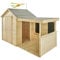 Maisonnette en Bois avec préau pour Enfants – Sarah