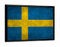 artboxONE Poster mit schwarzem Rahmen 18x13 cm Reise Flag of Sweden - Bild Sweden Swedish Europa