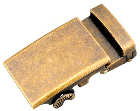Nelbons Classic Ratchet Belt Buckle Automatic Slider Replacement Buckle,Fit 3.5cm Leather