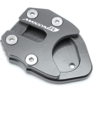 Für Suzuki V-Strom 1000 2014-2019 VStrom 1000XT 2018-2019 V-Strom 1050 2020 Fußstütze Platte Seitenständer Verlängerungspolster Schuh FüR MotorradstäNder (Farbe : Titan)