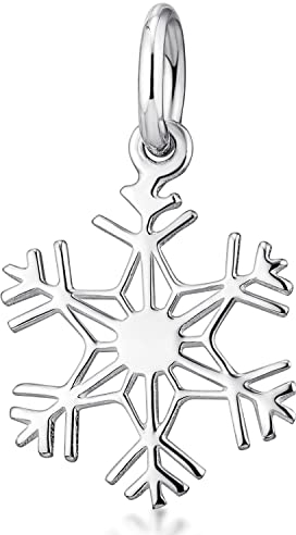 Materia Schneeflocke Kette 45cm Silber 925 Damen Kettenanhänger KA-283-K30-45cm