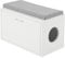 Versatile Cat Litter Box Enclosure 23.6'' (60cm) Wide, Hidden Cat Furniture & Indoor Dog House with Side Entry, White Entryway Bench with Cushion on Top