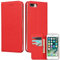 ELTEKER Hülle iPhone 7 Plus/8 Plus Handyhülle [Echtes Leder] Klapphülle iPhone 7 Plus/8 Plus mit Kartenfach,Schutzhülle Leder Hülle für iPhone 7 Plus/8 Plus-Rot