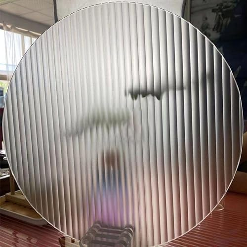 Tapa De Cristal Para Mesa Redonda Tablero De Vidrio Redondas Vidrio Templado Transparente Para Mesa De Comedor Diámetro 35cm ~ 100cm Para Mesa De Comedor Cocina Jardín ( Color : Frosted stripe , Size