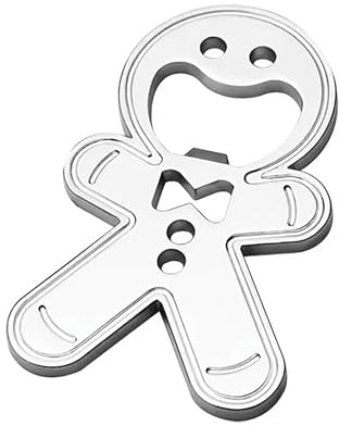 Apribottiglie Magnetico, Ute Apribottiglie Piatto in Lega di Zinco a Forma di Omino di Pan di Zenzero, Cavatappi Magnete da Frigo Per Papà Fidanzato Barista Bar Cucina