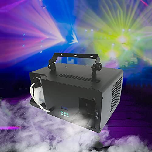 PRUJOY 1600 W Bühnennebelmaschine, wasserbasierte Rauchöl-Nebelmaschine, Bühneneffekt, 0,8 Gallonen/3000 ml, DMX512-Fernbedienung, geeignet für Bars, Hochzeiten