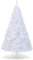 COSTWAY Künstlicher PVC-Weihnachtsbaum-W-Ständer, für den Innen- und Außenbereich, 1,8 m, Weiß