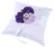 JOINPAYA Blumen Ringkissen FüR Hochzeiten Tragbares Eheringkissen Mit Perlen Modernes Design FüR Hochzeitszeremonien 20X20 cm