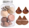 14 Pièces Set Kit Éponges De Maquillage Et Houpettes, Éponge Maquillage Fond De Teint, Mélangeur De Beauté Éponges De Fondation, Parfait Pour Les Crèmes Et Poudres Liquides, 7 Éponges+7 Œufs De Beauté