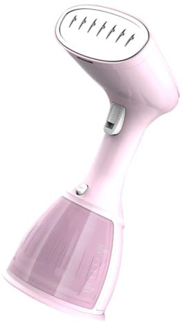 Amosfun Plancha De Vapor Hierro Doméstico Plancha Electrica Portátil De Mano Vapor De Hierro Diseño De Acero Inoxidable Rosa