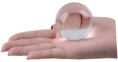 Zerodeko Esfera de Cristal Feng Shui de 6 Cm para Fotografía Malabarismo con Los Chakras Decoración de Oficina