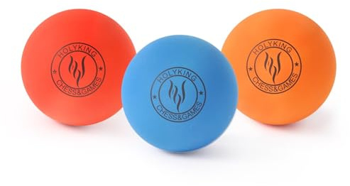 HOLYKING High Bounce Rubber Racquetballs Bouncy Tennis Balls 3 Packs Colors Handball Sets for Recreational Handball, Stickball, Racquetball, Catch, Fetch