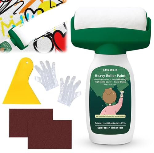 Peelanmall Vernice da parete per ritocco bianco, 500 g, colore bianco, per pareti bianche, per graffiti, graffi, macchie e pareti danneggiate