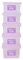 Wham Plastic Storage Boxes With Lids Home Office Stackable Nestable Container Box, 25L Easy fit Underbed Protective Storage Box, 42.5 x 33 x 25.5 cm - Tint Lilac (Set of 5)
