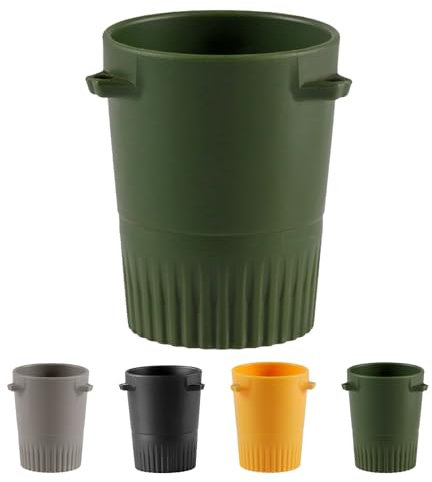 MORAINJAY Magnetic Coffee Dosing Cup,Fits 51/53mm Portafilter,Barista-Grade Precision Measuring Tool for Espresso Beans&Grounds,4 Colors,Shatterproof&Portable Coffee Accessory(Green)