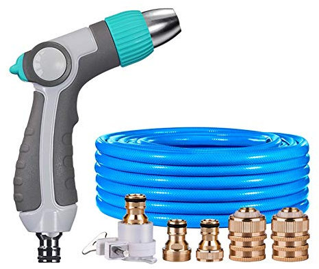 CONGRUI Gartenschlauch-Spritzpistole, robuste Sprühdüse, verstellbares Kartusche, Schlauchregner (10m Pack)
