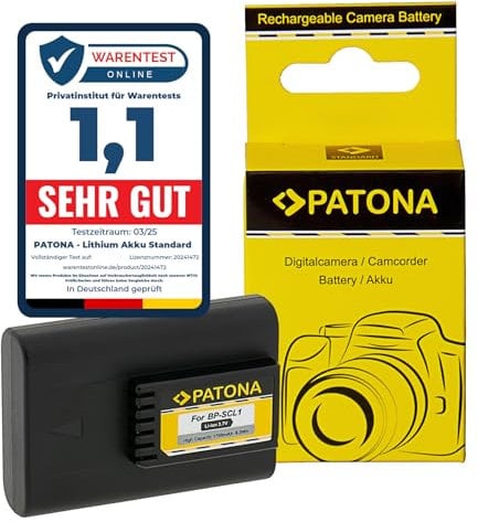 PATONA BP-SCL1 Akku Ersatz für Leica 14464 BLI-312 BPSCL1, 1700mAh 3.7V, Ersatzakku kompatibel mit Leica BM8 M8 M8.2 M9 M9-M M9-P ME, Überladungs- & Kurzschlussschutz