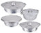 Pentole usa e getta 4pcs, 1, 1/2.1/3.1/3.8L pentole in alluminio con coperchi, foglio di alluminio resistente al calore/resistente a freddo tono usa e getta con cottura alla griglia del forno..