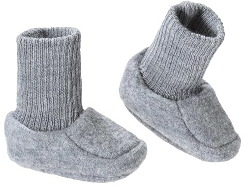 Disana Walk-Schuhe Baby - 100% Bio-Merino, Wollwalk - warm & weich - Unisex Gr. 50 – 68 - nachhaltig & fair – schmiegt Sich sanft an den Babyfuß, kein Verrutschen - Made in Germany