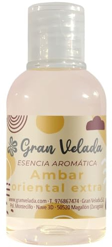 Gran Velada - Duftöl Orientalischer Amber 1L | Hochkonzentriertes Parfümöl für Seifen, Kerzen und Kosmetik, Sinnliche Duftnote mit Vanille, Patchouli und Weihrauch, Professionelle Duftöl-Sorgfalt