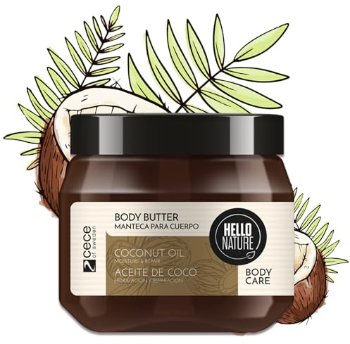 P-Beauty Naturkosmetik Body Butter mit BIO Kokosöl - Körperbutter für sehr trockene Haut mit Mandelöl & Panthenol - vegane Pflegecreme ohne Parabene & Silikone - Körpercreme - Körperpflege (250ml)