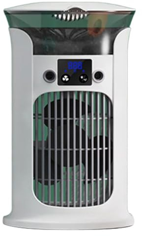 NiuLumea Tragbarer Ventilator mit Befeuchtungsnebel, 880 ml Wasser für Tank, 3 Geschwindigkeitsstufen, 180 Abdeckung, leiser 20 dB Betrieb, USB, Büro, Schlafzimmer