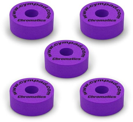 Cympad Viola Chromatics Foam Cymbal Pad Set - Rondelle in schiuma a memoria di forma ad alta densità per migliorare il suono e la durata, adatte a tutti i supporti per piatti - 40/15mm