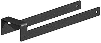 Wyre Direct Throw Over Loop Gate Latches for Wooden Gate, Field Gate Latch, Driveway Gates & Gate Catches for Wooden Gates, Secure Catch Solution - to Suit a 50mm (2) Wide Gate, 12(Black)