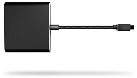 iMusk HDMI Type C Hub Adapter Compatible for Nintendo Switch, Samsung Galaxy S8/S8P (Black)