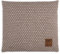 KNIT FACTORY - Juul Kissen - Zierkissen mit Füllung und Bezug - Quadratisches Dekokissen - Sofakissen aus 30% Wolle und 70% Polyacryl - Marron/Beige - 50x50 cm