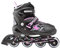 Rollers Professionneles pour Enfants/Adolescents/Adultes - à Taille réglable, roulis Avant Luminous - Noir/Rose M (33-37)