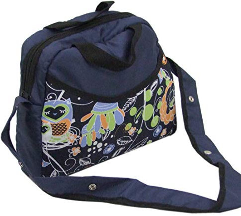 BAMBINIWELT Wickeltasche, Tasche, Babytasche für Buggy oder Kinderwagen KLEIN (Eule $8)