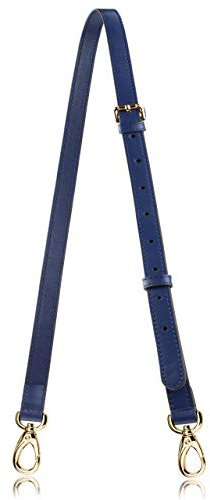 Allzedream Ersatz-Handtaschenriemen aus echtem Leder, lang, verstellbar, Blau, M