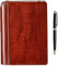 SETTINI® Notizbuch liniert – Klassisches Tagebuch zum Schreiben Geschenkset – Hardcover Veganes Leder, inklusive Luxus-Stift in einem einzigartigen Stifthalter, 192 Seiten, 15,2 x 21,6 cm
