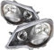 DM Autoteile 3605 Scheinwerfer SET Klarglas Schwarz kompatibel für VW POLO 9N ab 05-09 GTI CUP Edition