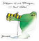 Spreadshirt Janosch Frosch Küssen ist wie Fliegen Spruch Sticker, max. 10 x 10 cm, 10 x 10 cm, Transparent glänzend