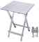 SUNNYFEEL Alu Campingtisch Klappbar Beistelltisch Kleiner Metall Tisch für Outdoor Camping Garten Balkon Grill Küche (Silber)