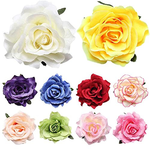 Rose Coiffure Fleur Pin Up Fleur Broche Fleur Pince Pour Dame Mariée Mariage Fête De Plage