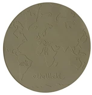 [W1] Placemat The World, Olive, Ø39 x H0,2 cm