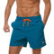 JustSun Costume Uomo Mare Costumi da Bagno Uomo Corto Piscina Pantaloncini Short Surf Uomo Mare Asciugatura Rapida Blu Pavone XL