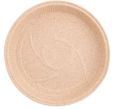 GREENBOX Kakaopapier-Backformen rund 18 cm ∅ Höhe 2,5 cm I Käsekuchen-Form I ofenfeste Schalen braun I Quicheformen klein I Törtchenformen I flache Papierbackformen mit edler Struktur 50 Stück