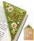 26 Buchstaben personalisierte Hand gestickt Ecke Lesezeichen,Filz Dreieck Seite genäht Ecke handgemachte Lesezeichen,niedliche Blume Brief Stickerei Lesezeichen Zubehör für Buchliebhaber