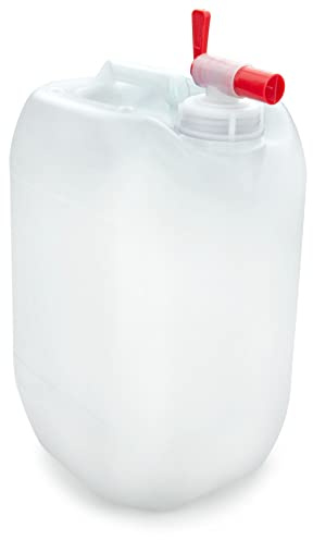 Water Carrier - UN Approved Stackable Bottle Container + Easy Flow Dispensing Tap Cap | Perfect for Storage of Potable Water Liquids | Use in Motorhomes Camping Parties (1, 10L)