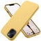 OTOFLY Designed for iPhone 14 Case, Silicone Shockproof Slim Thin Phone Case for iPhone 14 6.1 inch (Yellow)