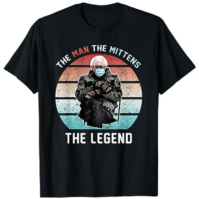 Bernie Sanders Fäustlinge Meme Einweihung Mann Fäustlinge Handschuhe T-Shirt